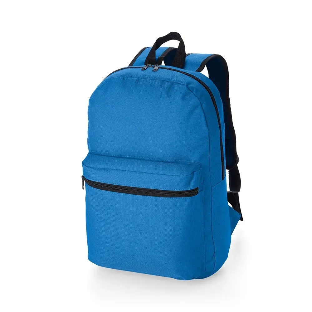 Mochila personalizada de nylon, 17 litros, perfil baixo, cor azul
