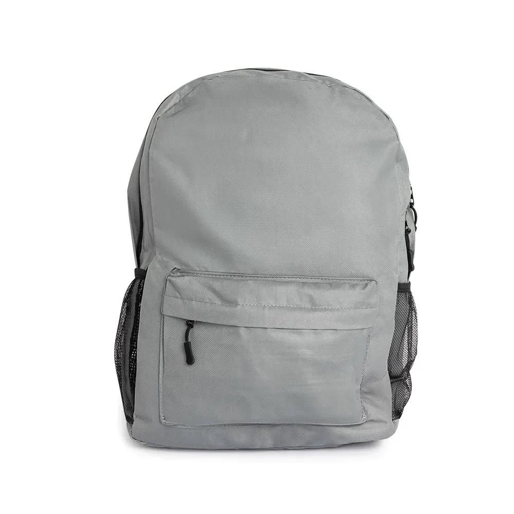 Mochila personalizada de nylon, 18 litros, cor cinza