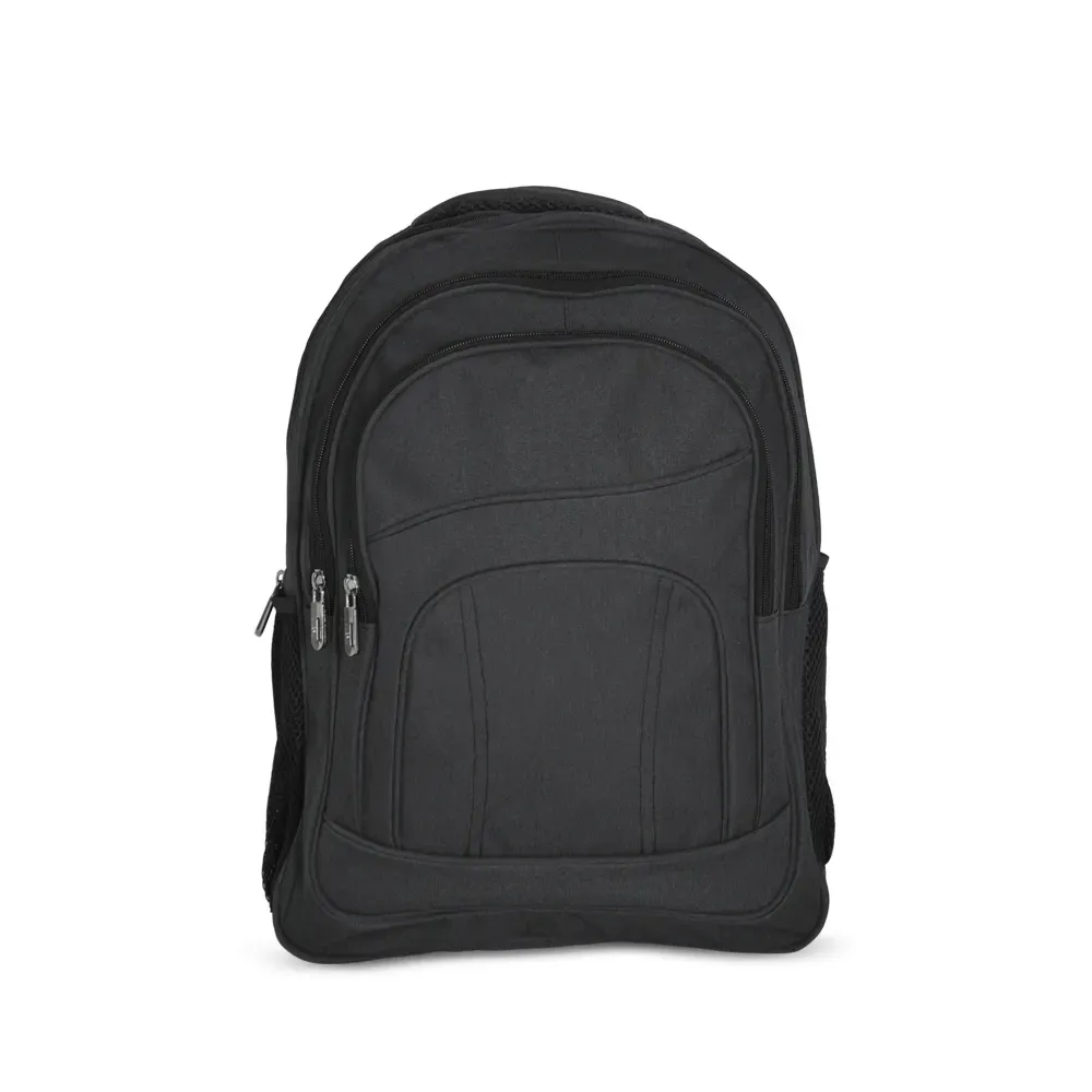 Mochila personalizada de nylon, 30 litros, com plaquinha metálica, cor cinza escuro