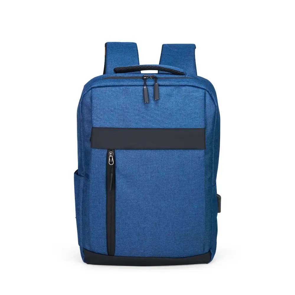 Mochila Nylon Oxford 14L personalizada em azul com preto