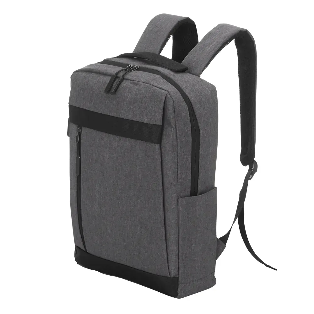 Mochila Nylon USB 18L personalizada cinza