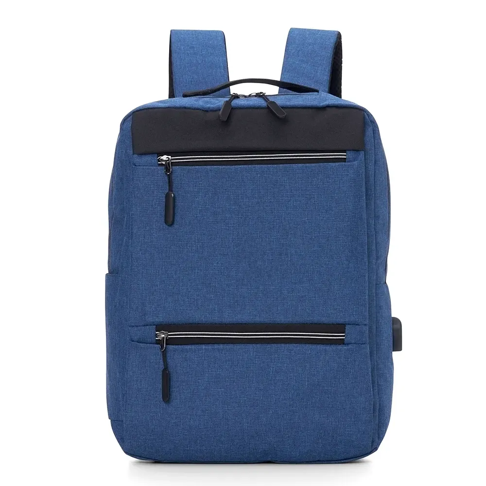 Mochila Nylon USB 20L personalizada azul