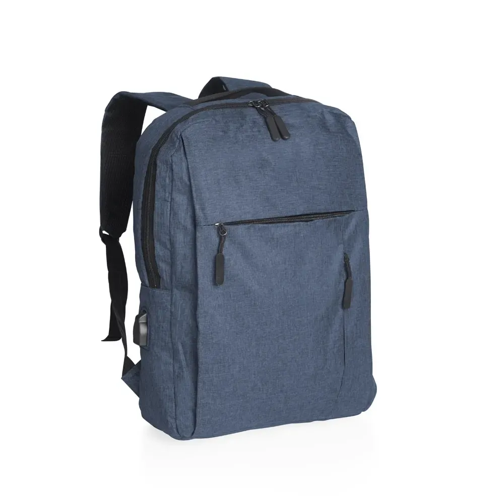 Mochila Nylon USB 20L personalizada azul