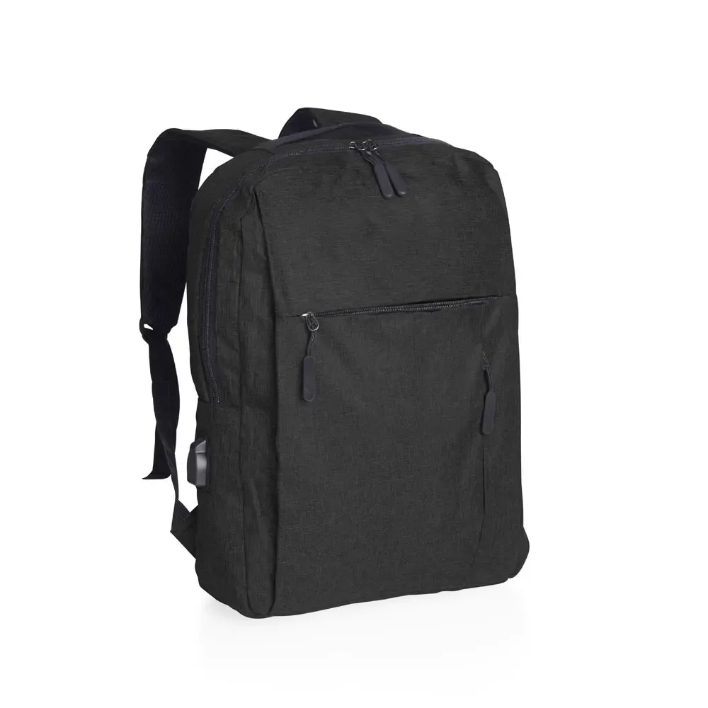 Mochila Nylon USB 20L personalizada preta