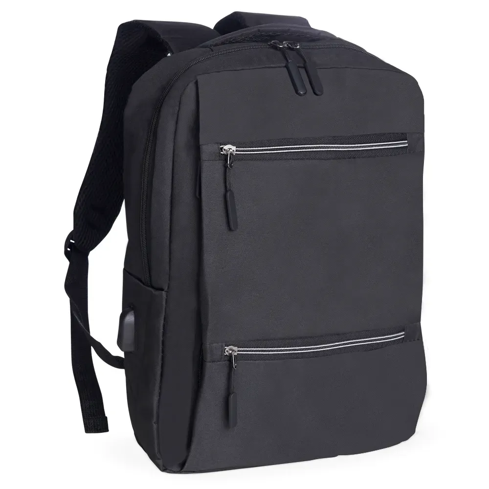 Mochila Nylon USB 20L personalizada preta