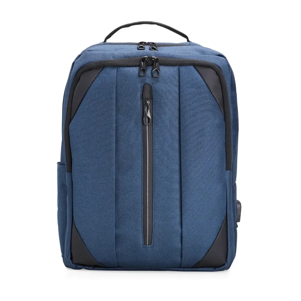 Mochila Nylon USB 24L personalizada azul