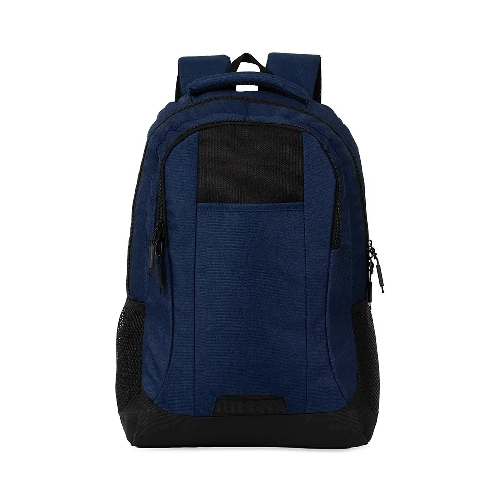 Mochila personalizada em Oxford com PU, 23 litros, cor azul escuro