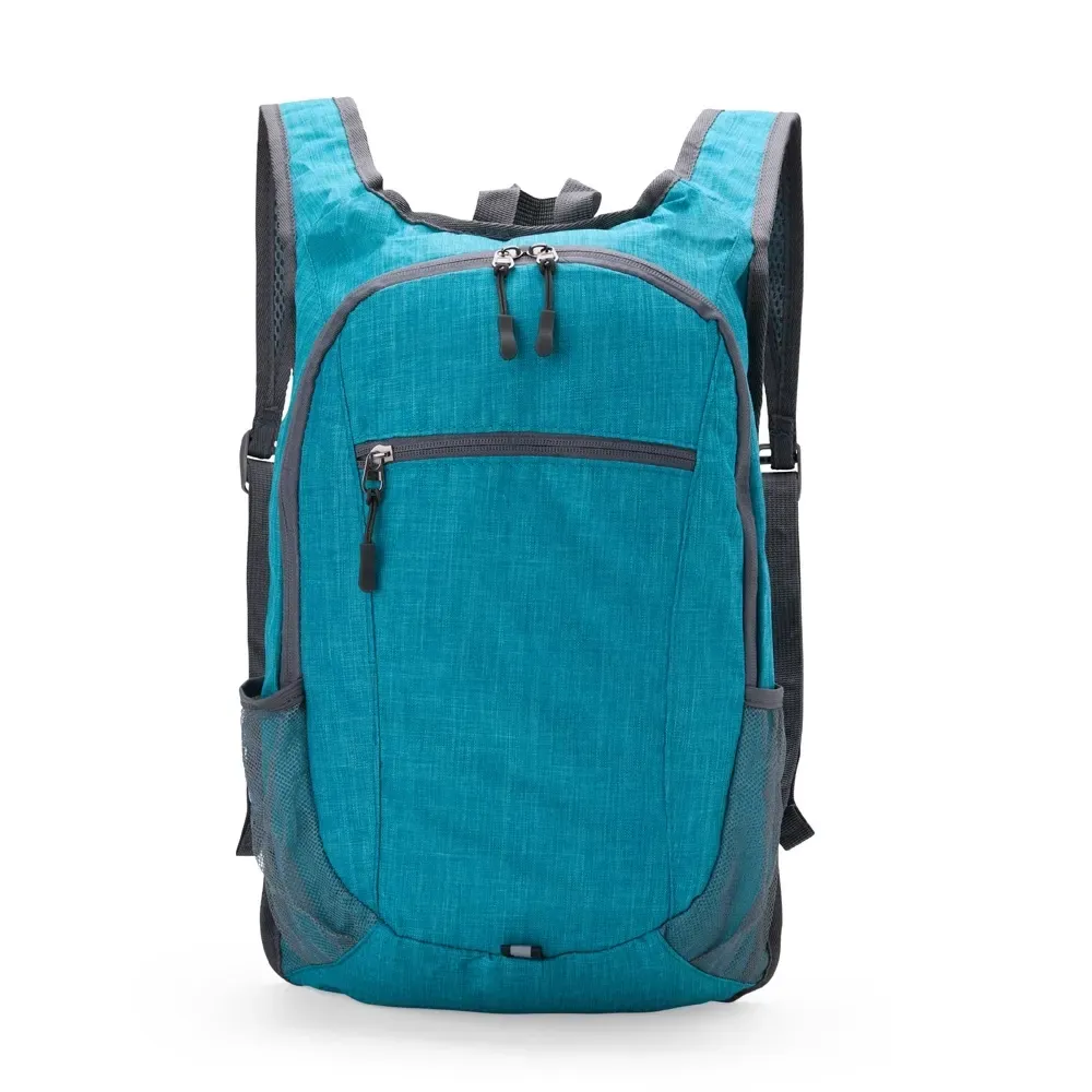 Mochila dobrável personalizada em Oxford, 14 litros, cor verde