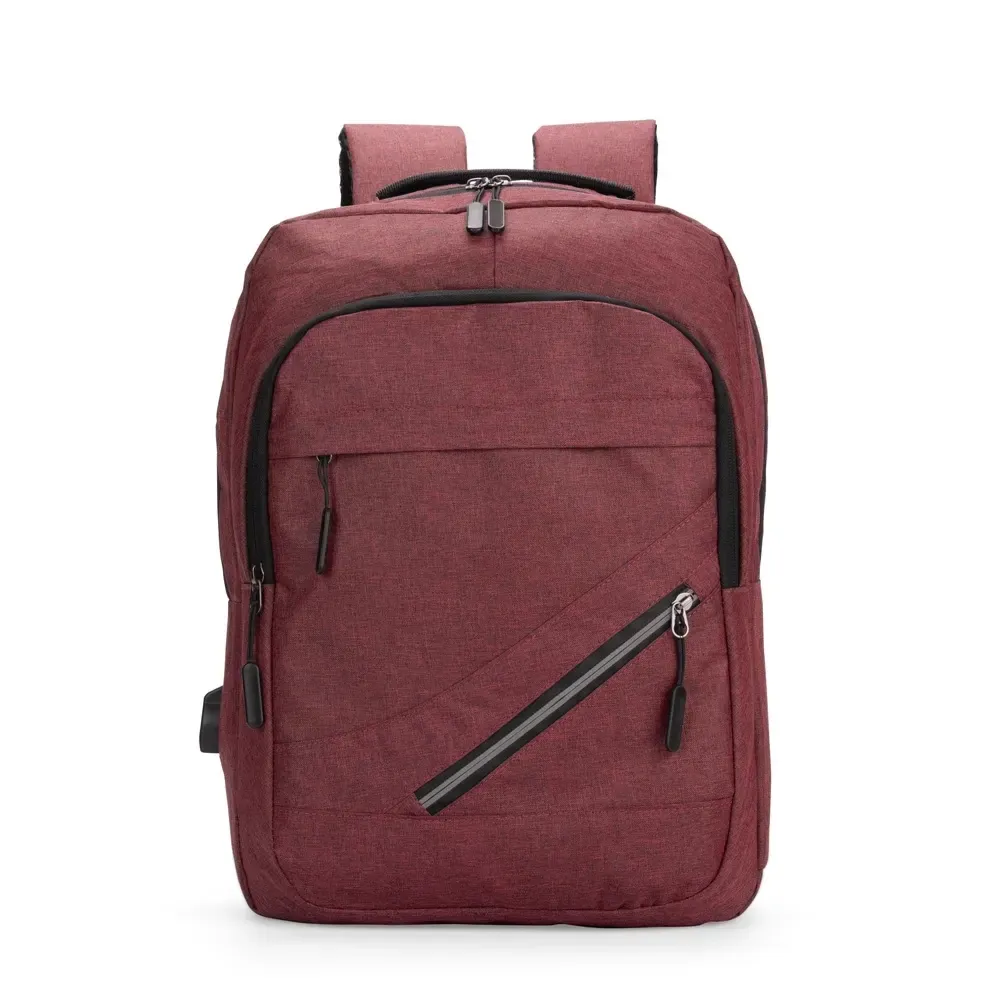 Mochila Oxford USB 18L personalizada vermelha