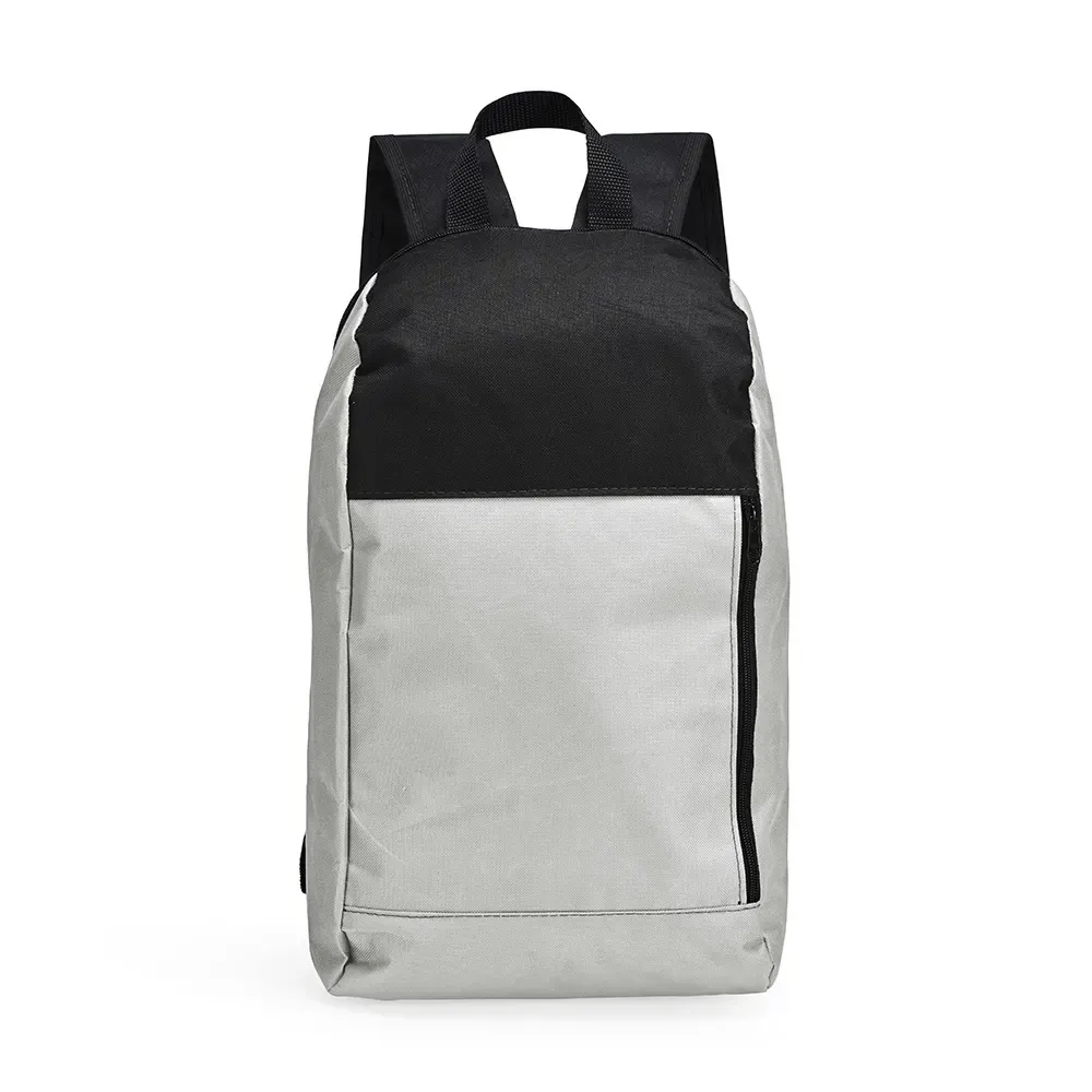 Mochila Poliéster 14L personalizada em cinza