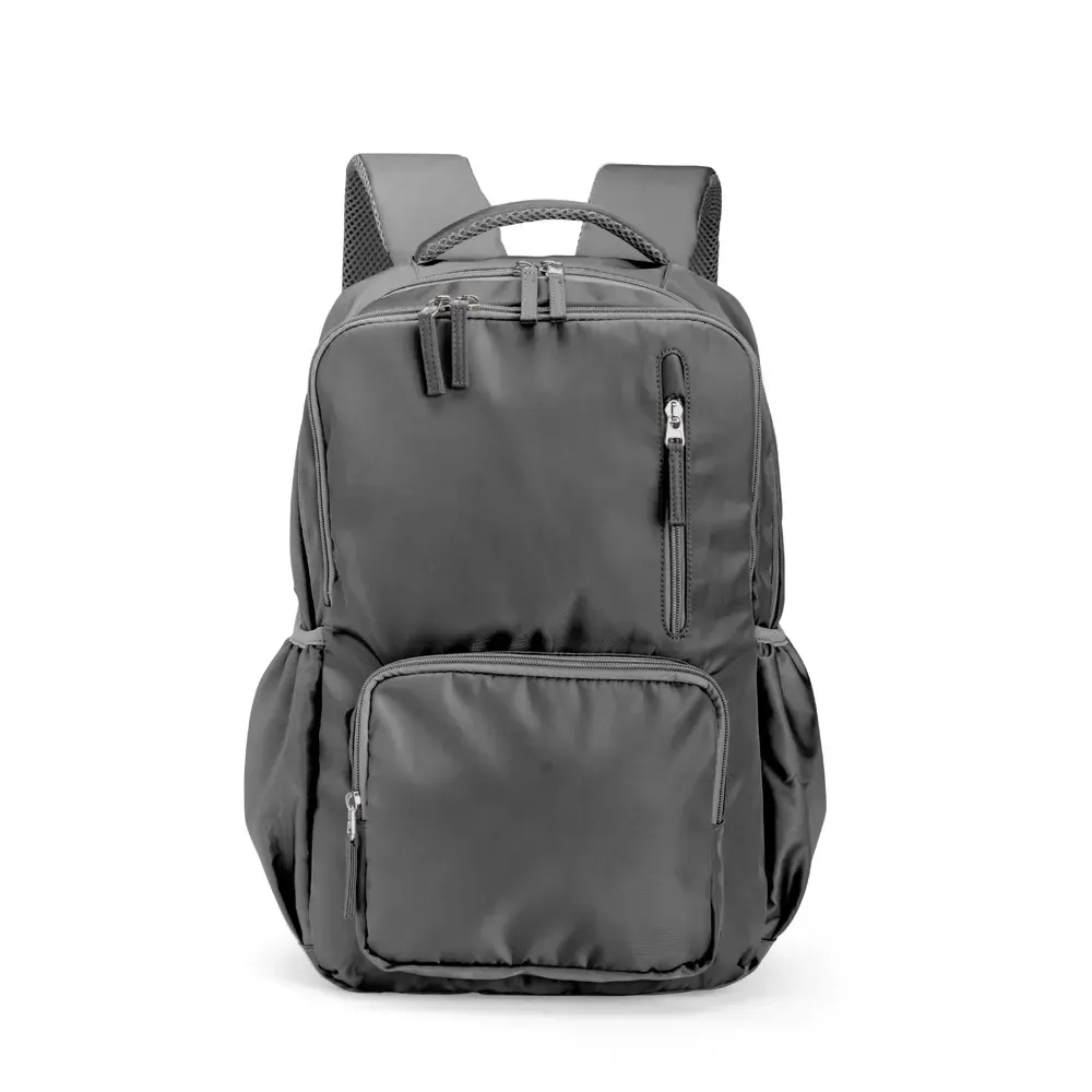 Mochila Poliéster 23L personalizada em cinza