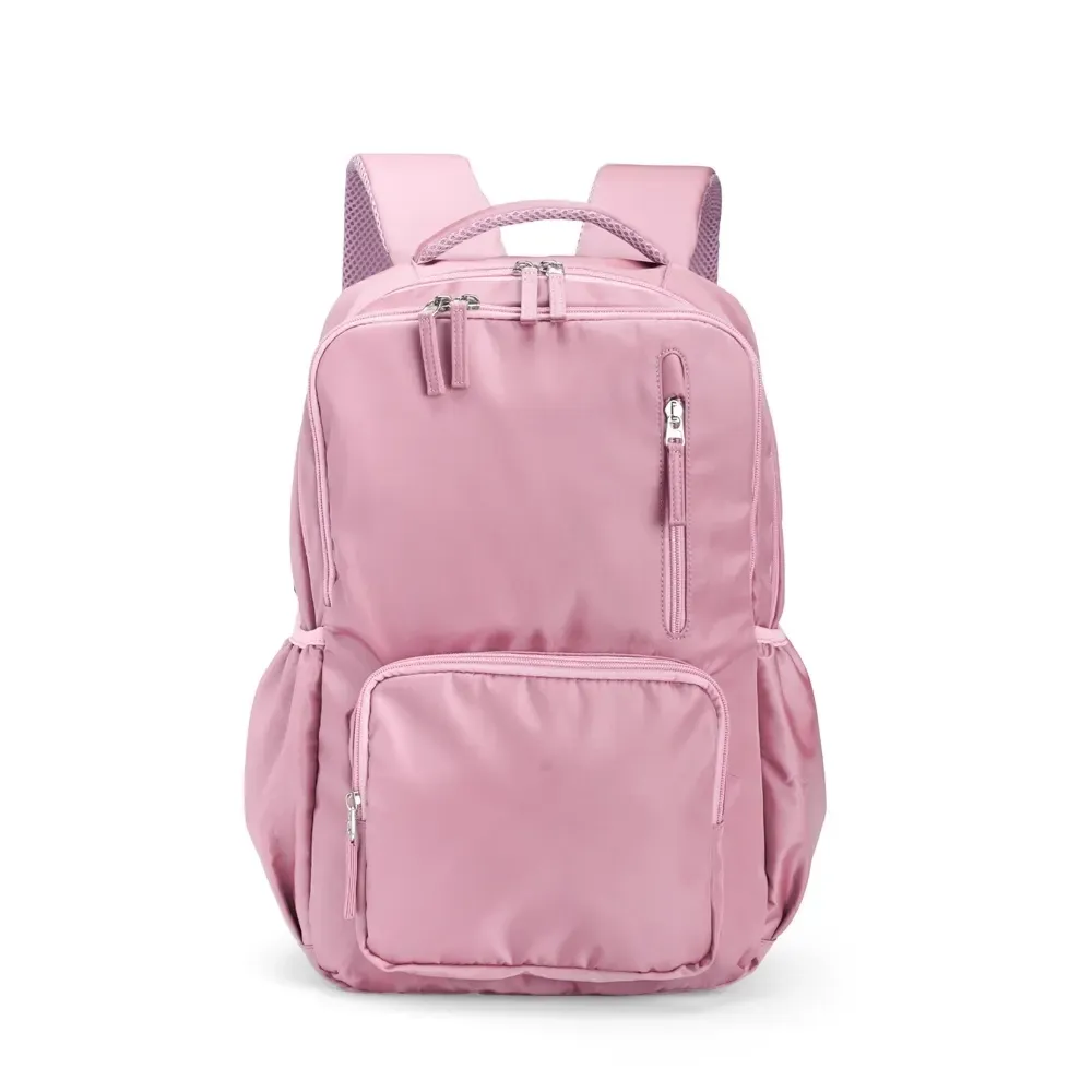 Mochila Poliéster 23L personalizada em rosa