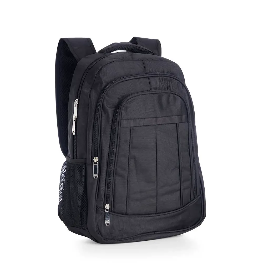 Mochila personalizada de poliéster, 25 litros, cor preta