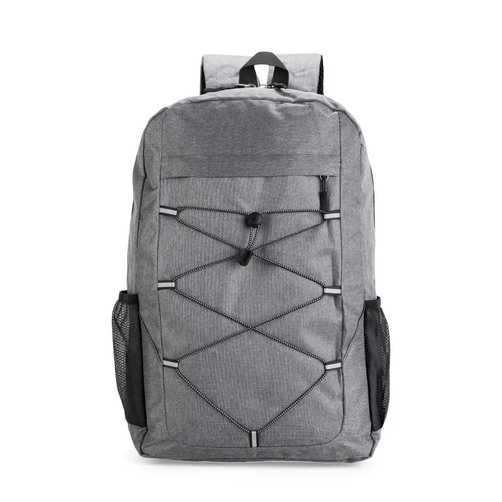 Mochila Poliéster 300D 23L personalizada cinza claro