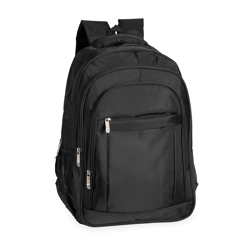 Mochila personalizada de poliéster, 32 litros, cor preta