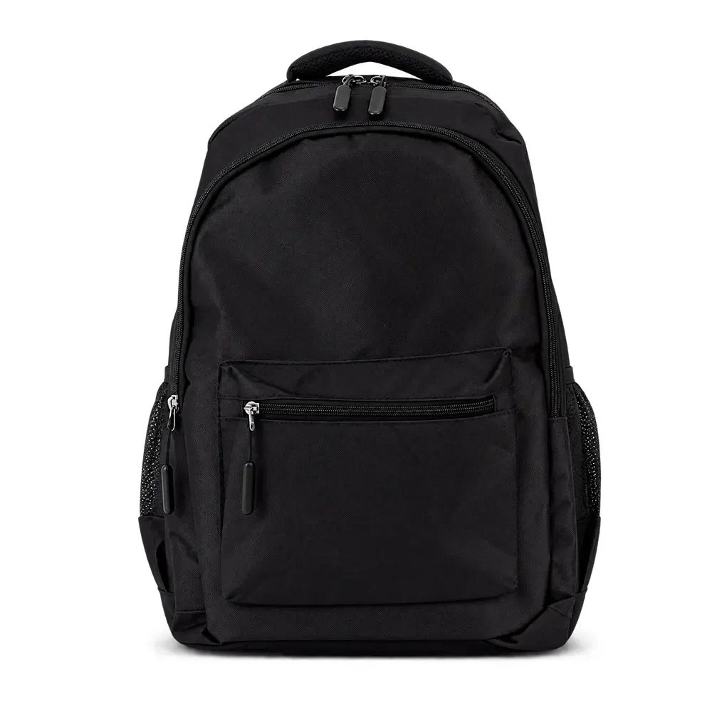 Mochila Poliéster 600D 23L personalizada preta