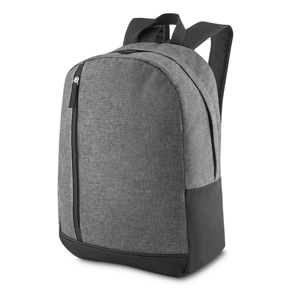 Mochila personalizada básica de poliéster, cor preta
