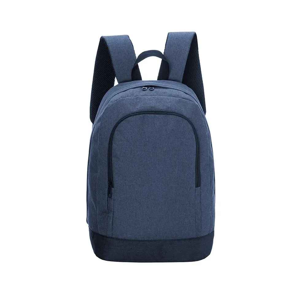 Mochila personalizada em poliéster com compartimento para notebook 14 polegadas, cor azul