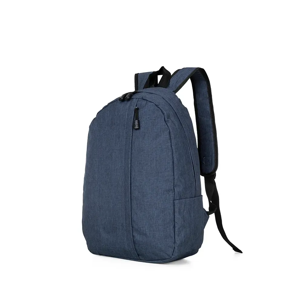 Mochila personalizada de poliéster para notebook 14 polegadas, cor azul