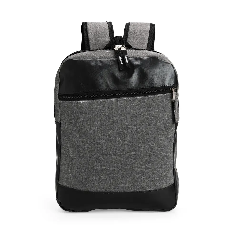 Mochila Poliéster PVC mescla 11L personalizada cinza com preto