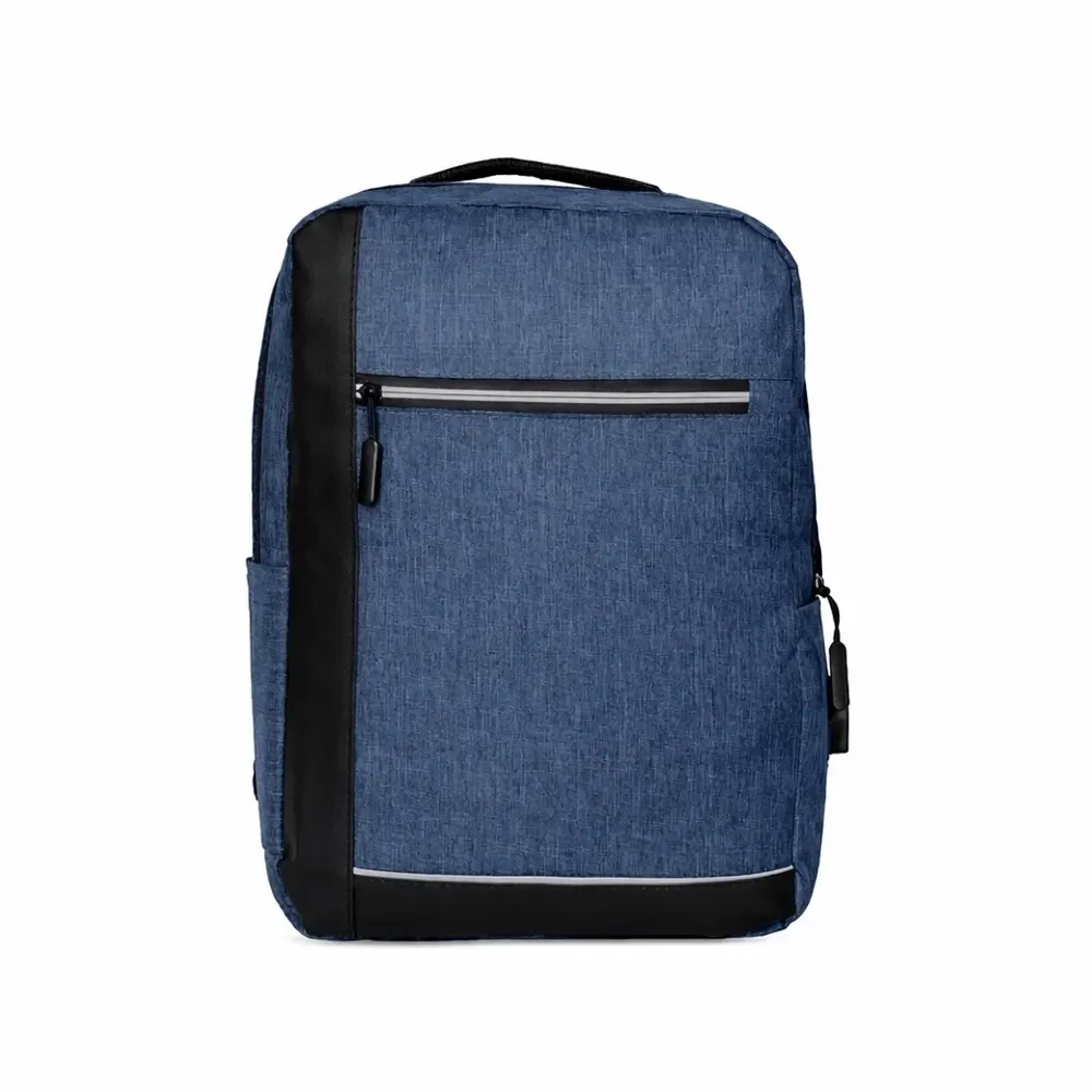 Mochila Poliéster USB 15L personalizada azul