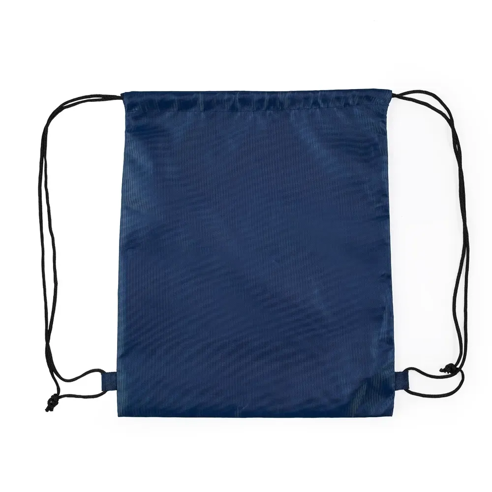 Mochila saco personalizada em poliéster, cor azul escuro