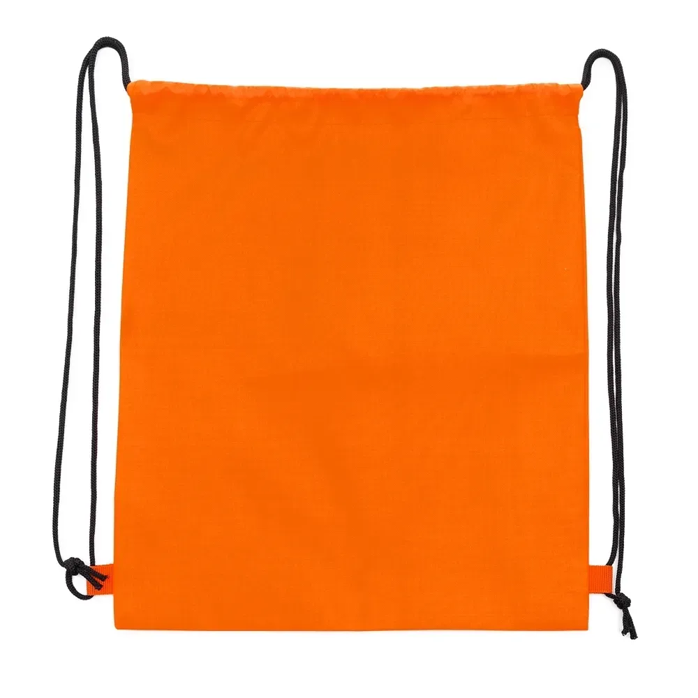 Mochila saco personalizada em poliéster, cor laranja