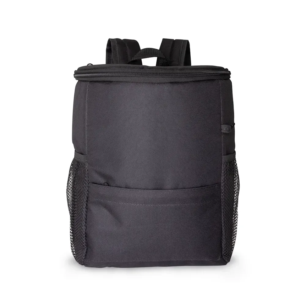 Mochila térmica de nylon 10L personalizada em preto