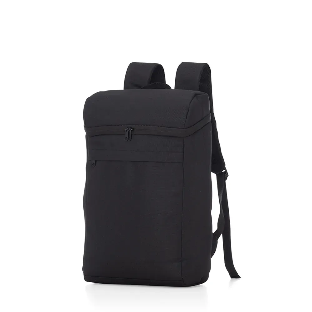 Mochila térmica personalizada em poliéster, 17 litros, cor preta