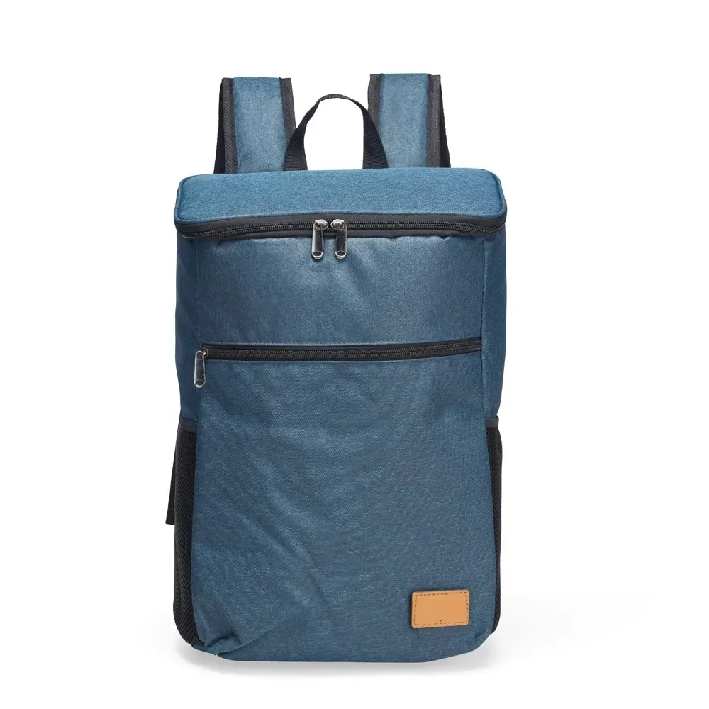 Mochila térmica personalizada em poliéster, 18 litros, cor azul