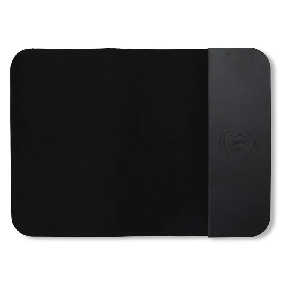 Mouse pad com carregador por indução personalizado, cor preto