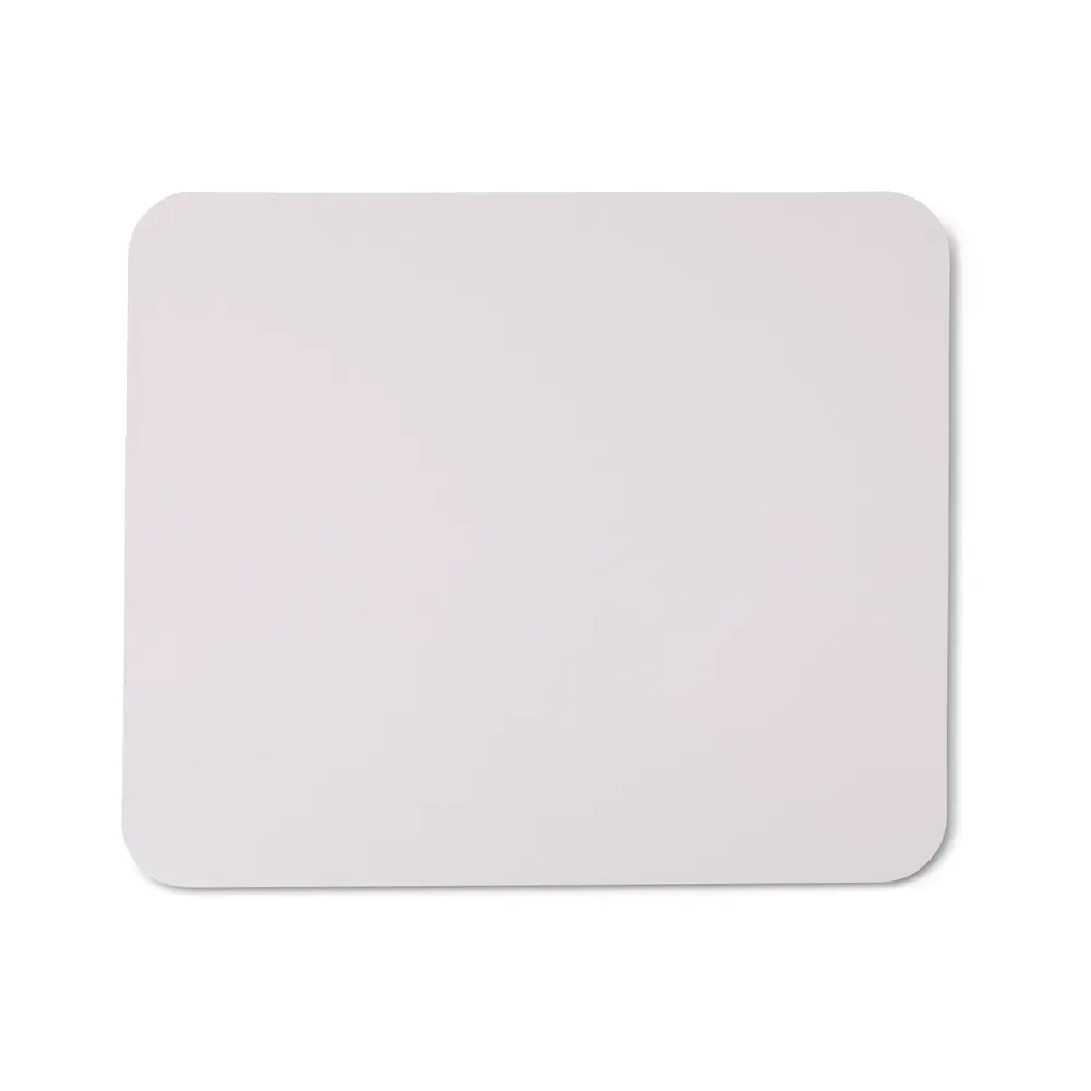 Mouse pad em couro sintético personalizado, cor branco