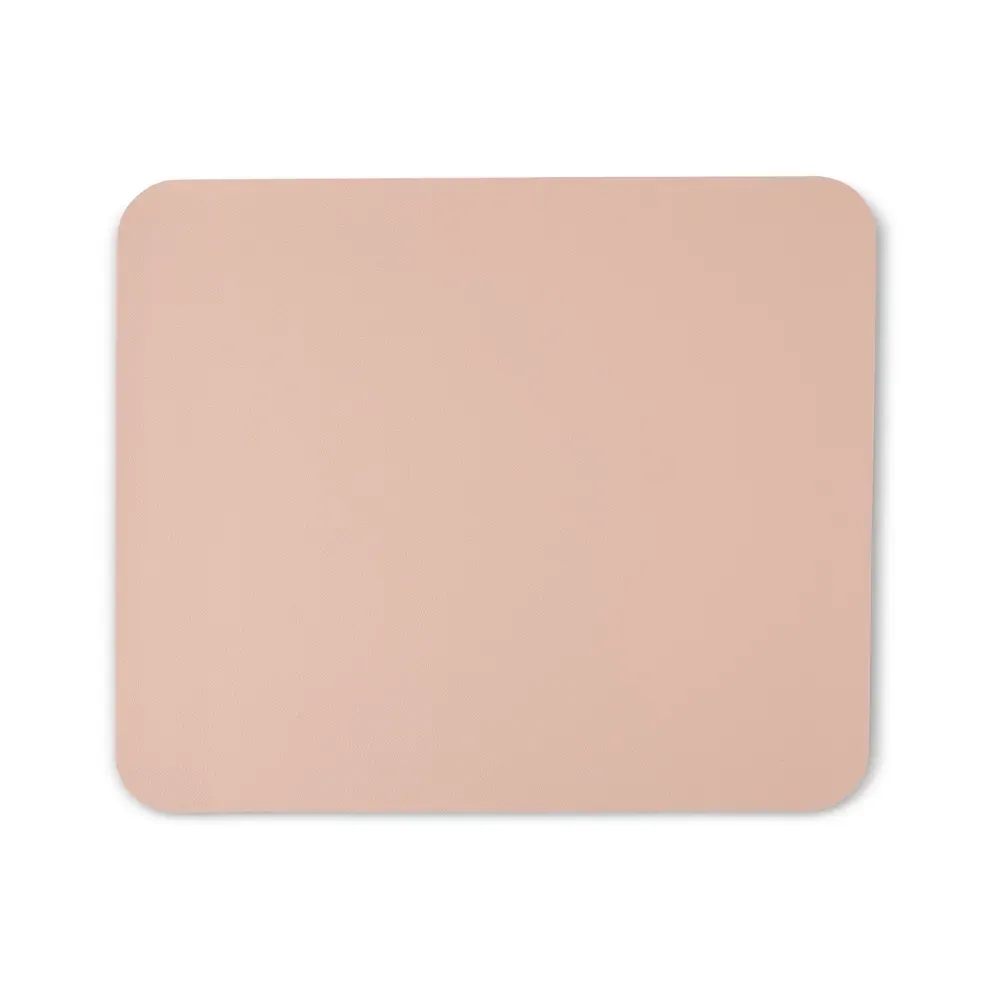 Mouse pad em couro sintético personalizado, cor rosa