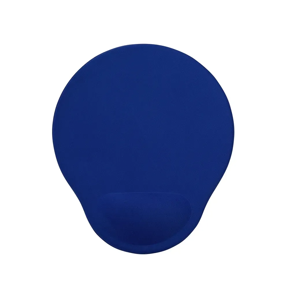 Mouse pad ergonômico em neoprene personalizado, cor azul