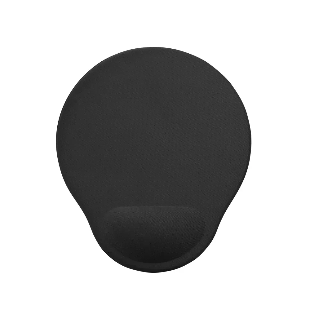 Mouse pad ergonômico em neoprene personalizado, cor preto