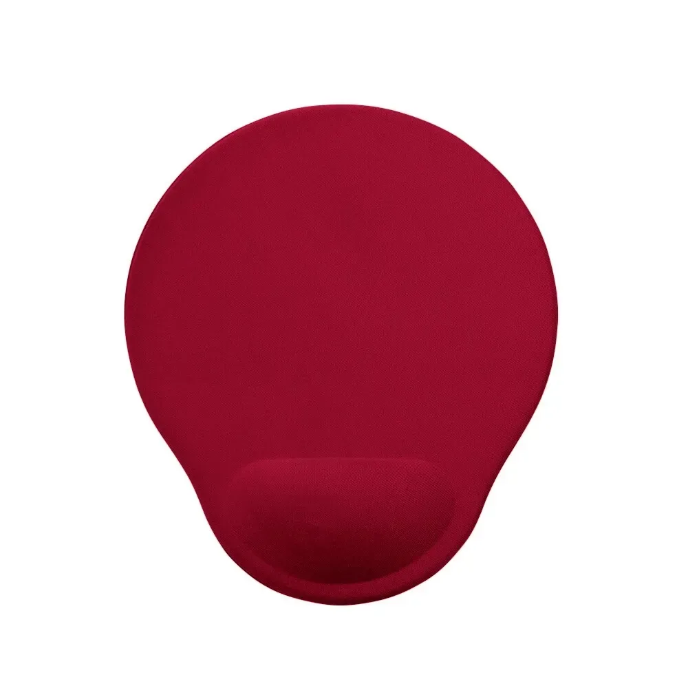 Mouse pad ergonômico em neoprene personalizado, cor vermelho