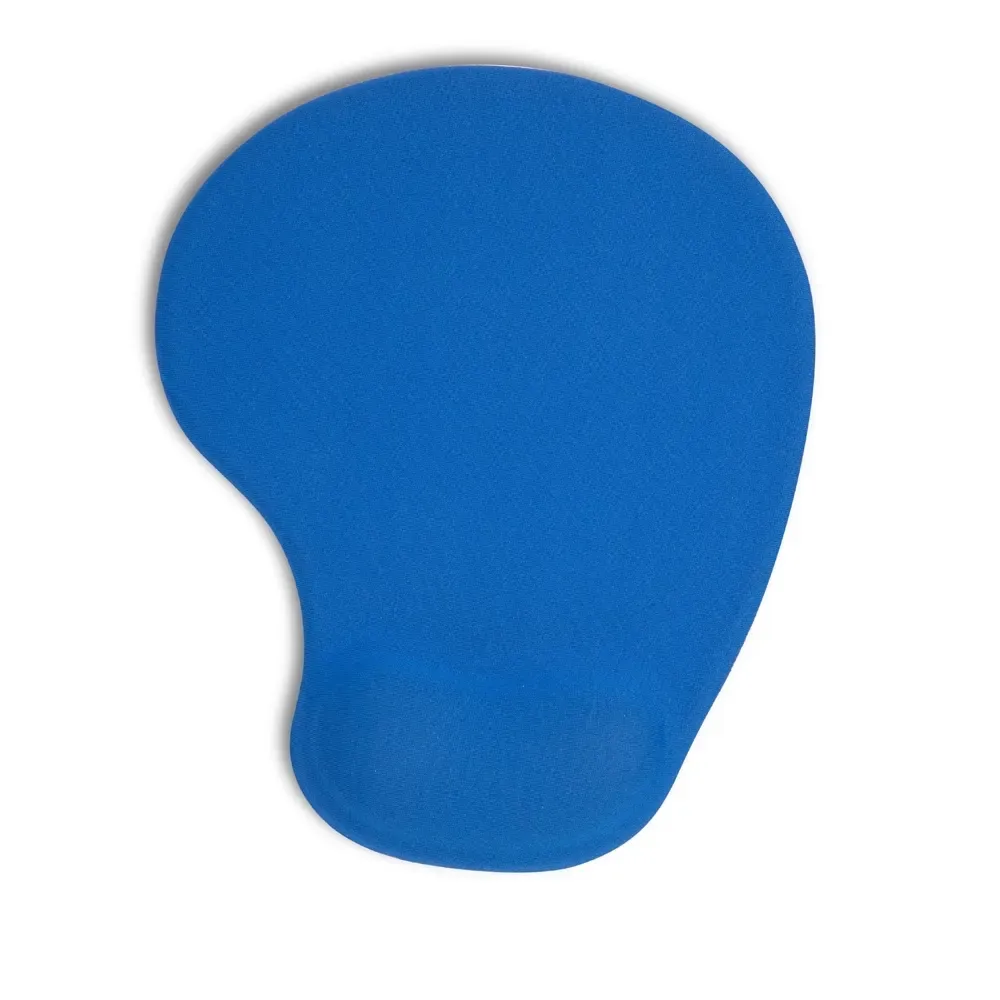 Mouse pad ergonômico em neoprene personalizado, cor azul claro