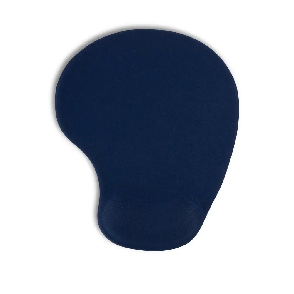 Mouse pad ergonômico em neoprene personalizado, cor azul escuro