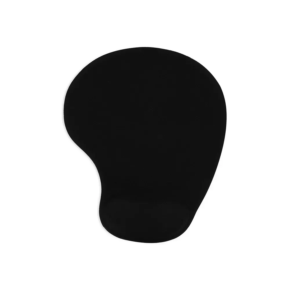 Mouse pad ergonômico em neoprene personalizado, cor preto