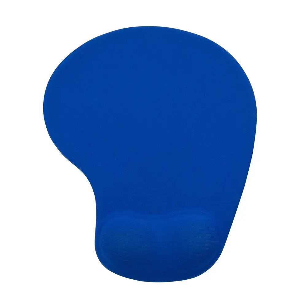 Mouse pad ergonômico em neoprene personalizado, cor azul claro