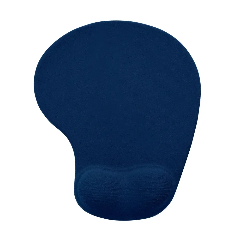 Mouse pad ergonômico em neoprene personalizado, cor azul escuro