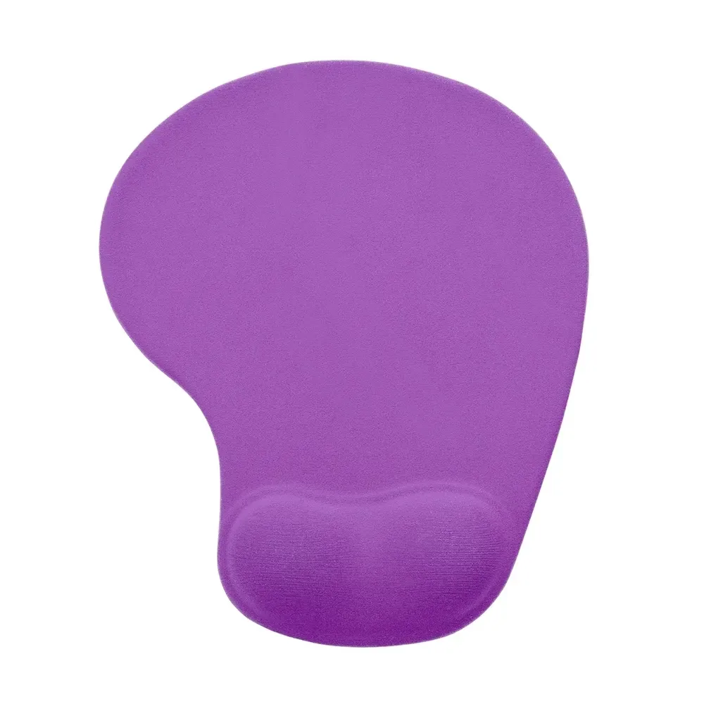 Mouse pad ergonômico em neoprene personalizado, cor roxo