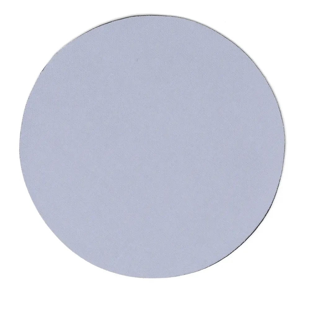 Mouse pad em neoprene circular personalizado, cor branco