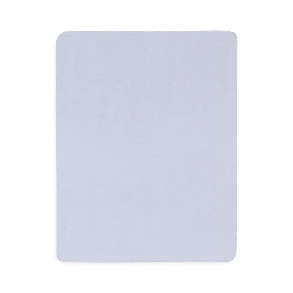 Mouse pad em neoprene retangular personalizado, cor branco
