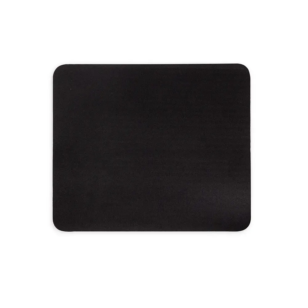 Mouse pad em poliéster personalizado, cor preto