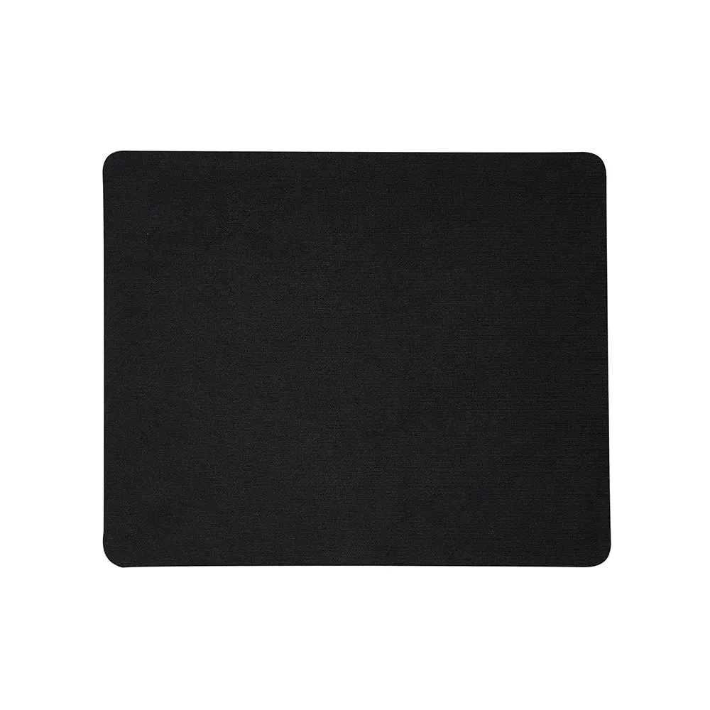 Mouse pad retangular em poliéster personalizado, cor preto