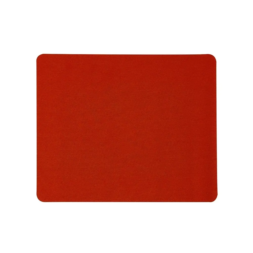 Mouse pad retangular em poliéster personalizado, cor vermelho