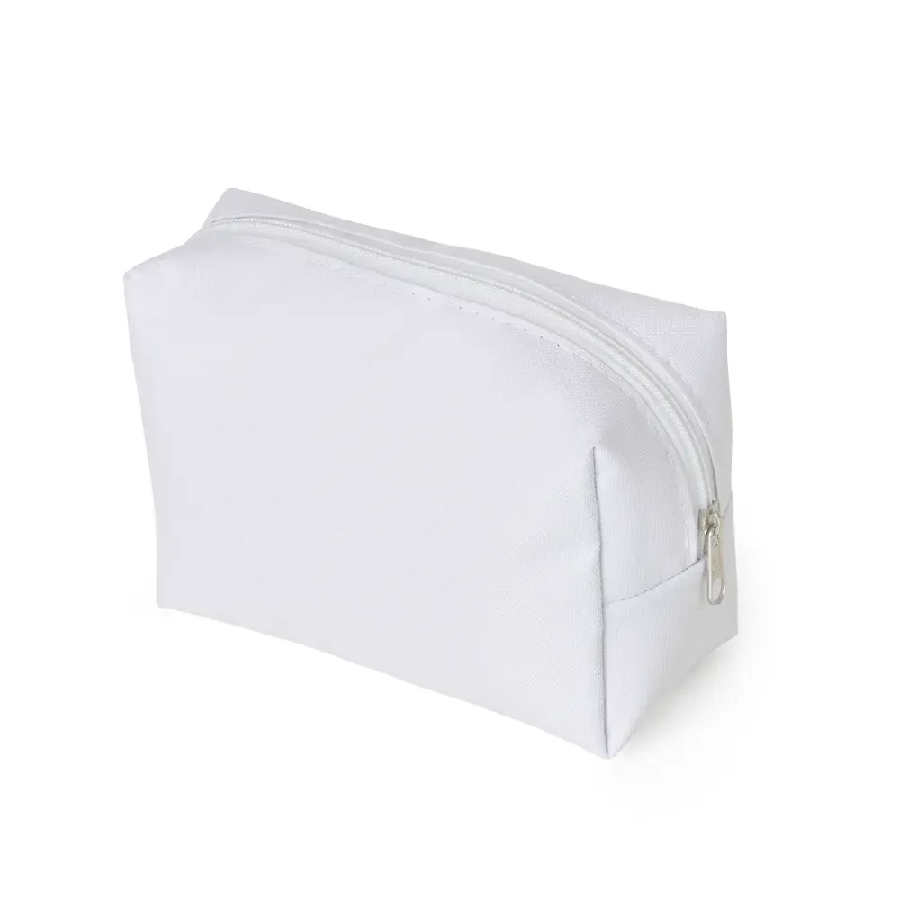 Nécessaire personalizada de nylon colorida, cor branca