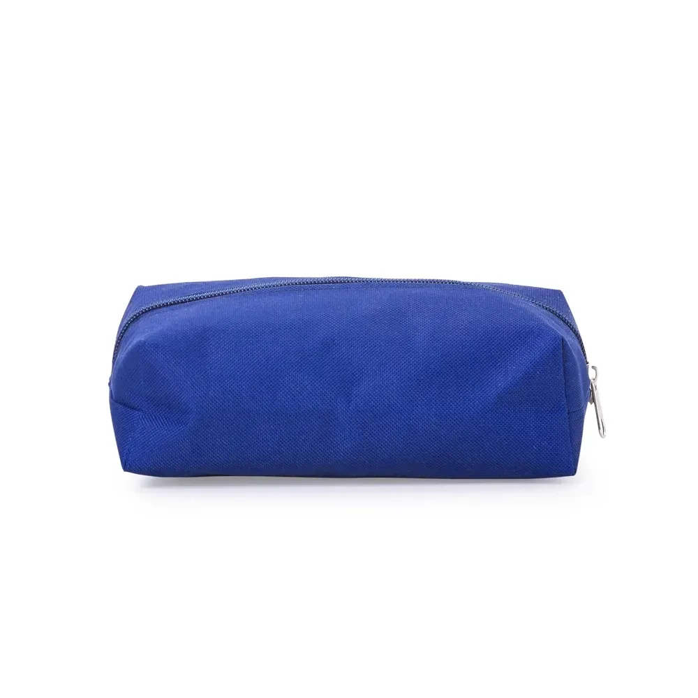 Nécessaire personalizada de nylon colorida, cor azul claro