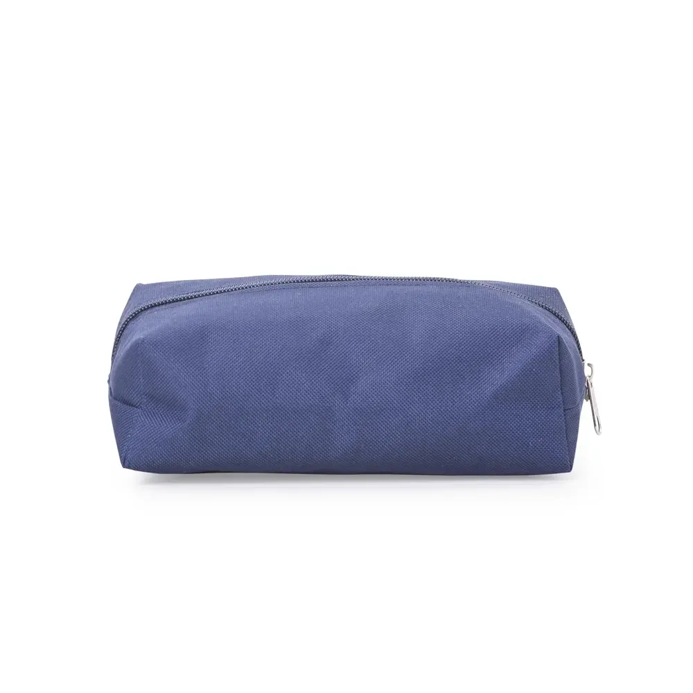 Nécessaire personalizada de nylon colorida, cor azul